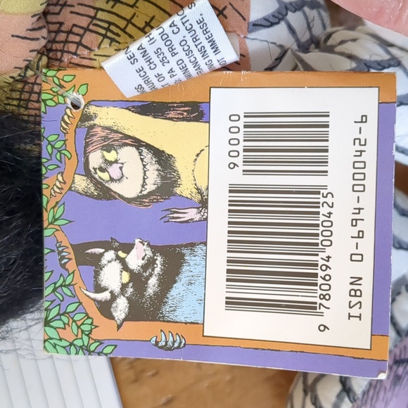 Vintage 1980 Where The Wild Things Are Moishe 14”Plush Monster Toy - Picture 5 of 14